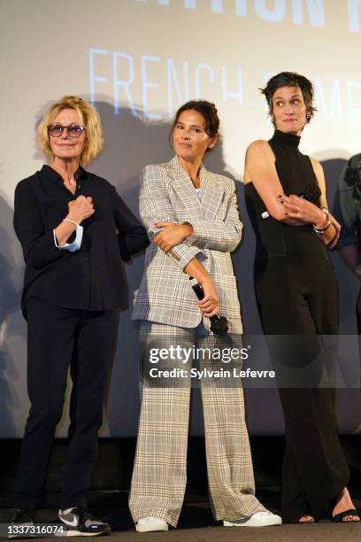 Sylvette Herry aka Miou-Miou, Virginie Ledoyen, Clotilde Hesme attend the premiere of "Nona et ses filles" during the Series Mania Festival - Day...