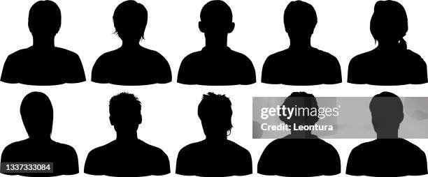 hochdetaillierte köpfe - männliche person stock-grafiken, -clipart, -cartoons und -symbole