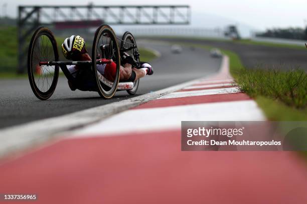 Heinz Frei of Team Switzerland competes during the Men's H3 Time Trial on day 7 of the Tokyo 2020 Paralympic Games at Fuji International Speedway on...