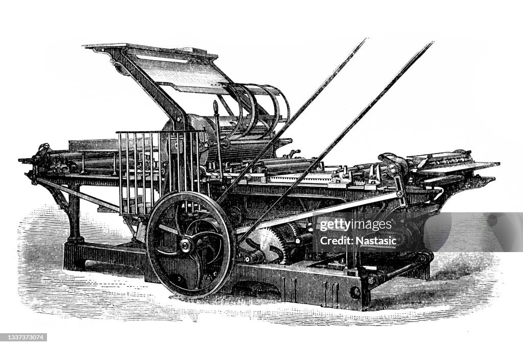 Collotype fast press from Hugo Roch in Connewitz-Leipzig
