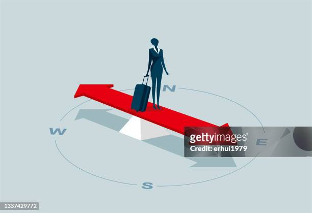 travel - west direction stock illustrations