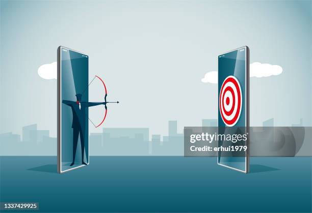 archery - precision abstract stock illustrations
