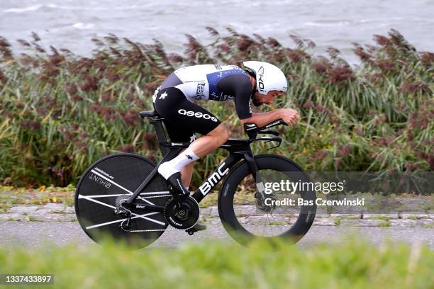 Victor Campenaerts of Belgium and Team Qhubeka Nexthash competes during the 17th Benelux Tour 2021, Stage 2 a 11,1km Individual Time Trial stage from...