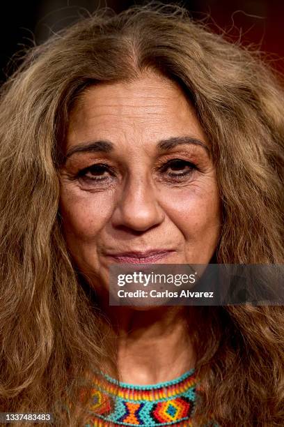 Lolita Flores attends 'Lola' premiere at the Europe Congress Palace during the FesTVal 2021 day 1 on August 31, 2021 in Vitoria-Gasteiz, Spain.