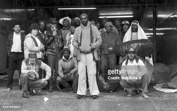 Ted Hayes, homeless and civil rights activist with individuals who were evicted from Tent City II after the cities permit and liability insurance...