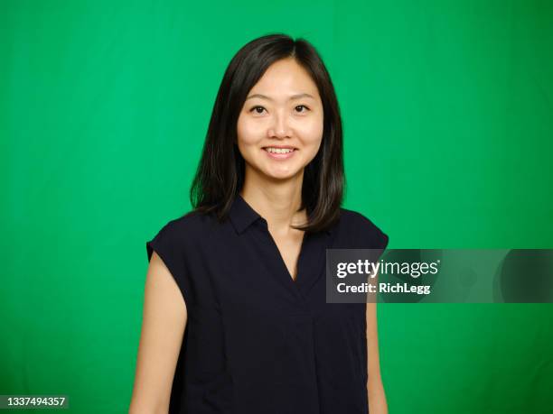 japanese woman portrait - chroma key stock pictures, royalty-free photos & images