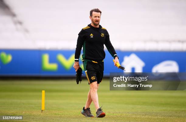 Kevin Shine, Assistant Coach of Nottinghamshire during Day Two of the LV= County Championship match between Somerset and Nottinghamshire at The...