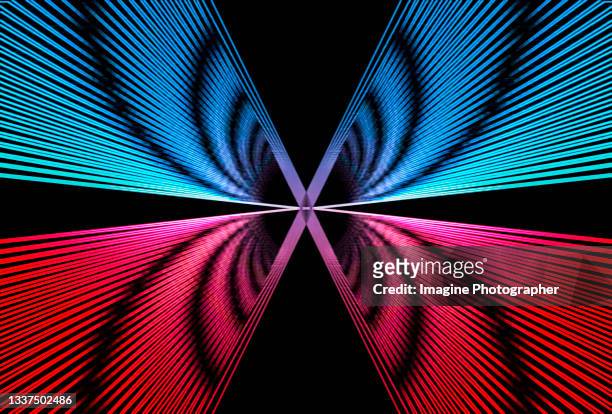 abstract, butterfly light graphic on black background. - schmetterling stock-fotos und bilder