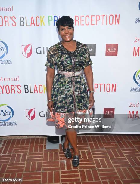 Atlanta Mayor Keisha Lance Bottoms attends 2nd annual Mayor's Black Pride Reception at The Georgia Freight Depot on August 30, 2021 in Atlanta,...