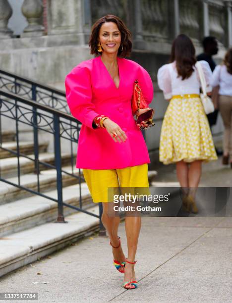 Nicole Ari Parker on location for 'And Just Like That' on August 31, 2021 in New York City.