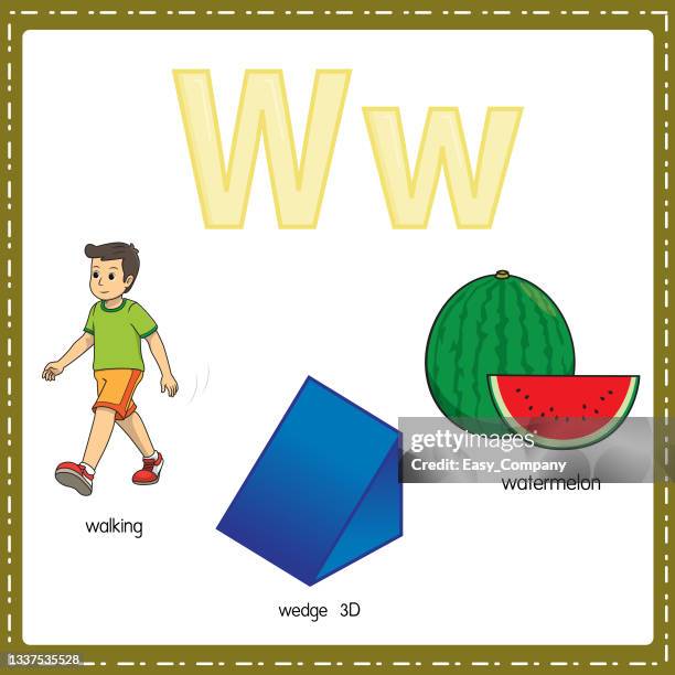 W Math Letter 58 Child Math Clipart High Res Illustrations - Getty Images