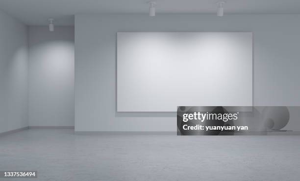 3d rendering exhibition background - exposition wall stockfoto's en -beelden