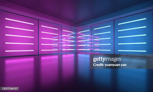 3d rendering exhibition background - light architecture foto e immagini stock