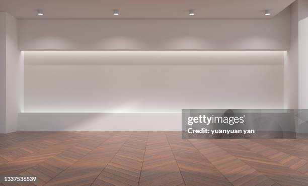 3d rendering exhibition background - museum wall stock pictures, royalty-free photos & images