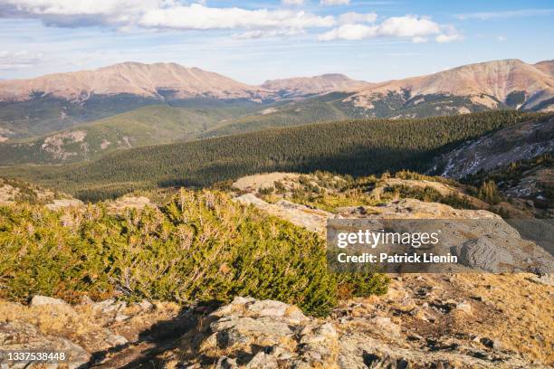 landscape in the mosquito range near breckenridge, colorado - tenmile range stock pictures, royalty-free photos & images