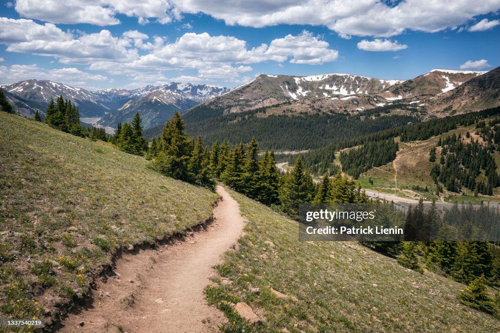 Hiking trail in the James Peak Wilderness, Colorado