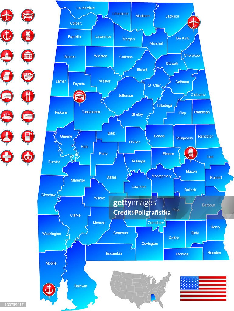 Map of Alabama