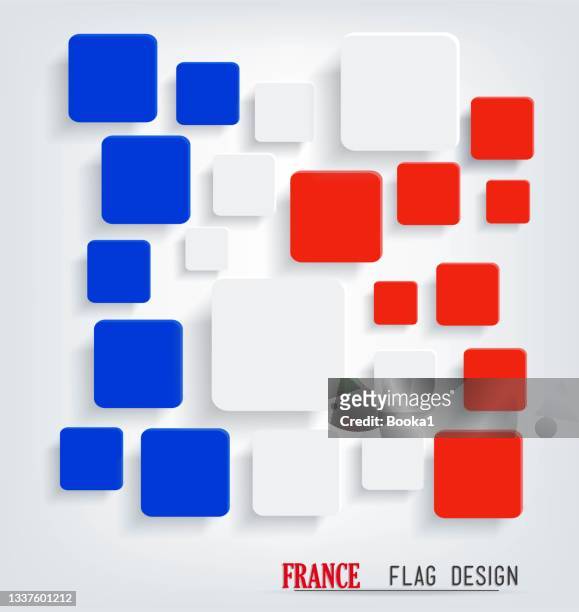 frankreich flagge design - französische flagge stock-grafiken, -clipart, -cartoons und -symbole