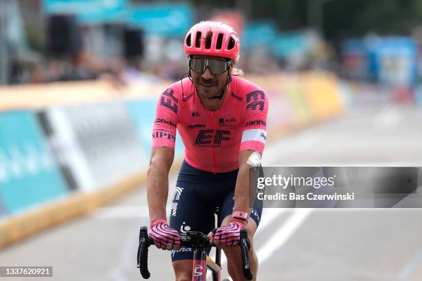 Mitchell Docker of Australia and Team EF Education - Nippo crosses the finishing line during the 17th Benelux Tour 2021, Stage 3 a 168,3km stage from...