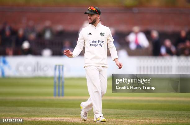 Ben Duckett of Nottinghamshire looks on during Day Three of the LV= County Championship match between Somerset and Nottinghamshire at The Cooper...