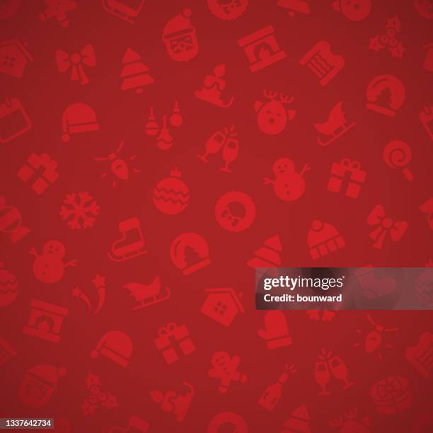 ilustrações, clipart, desenhos animados e ícones de fundo vermelho de natal sem emenda - christmas paper