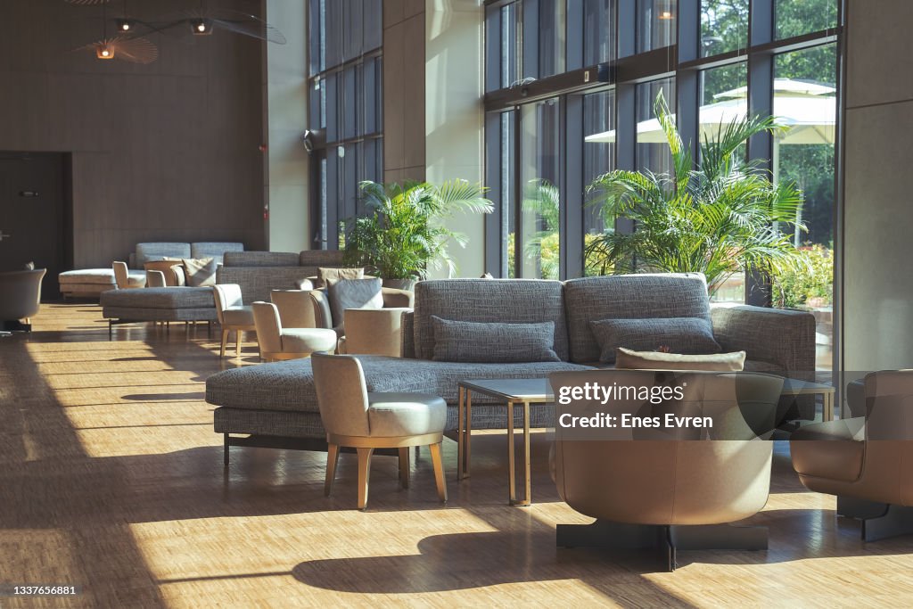 Luxury five stars hotel's lobby