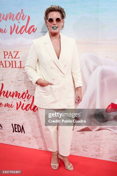 Tania Llasera attends 'El Humor De Mi Vida' premiere at EDP Gran Via theater on September 01, 2021 in Madrid, Spain.