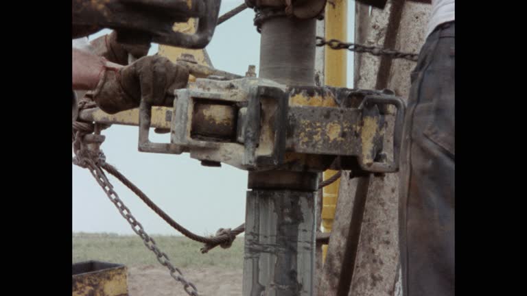 Oil Rig Clips 132 Two Men Working On An Oil Rig Stock Videos, Footage, & 4K Video ...