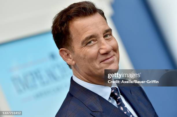 Clive Owen attends the Premiere of FX's "Impeachment: American Crime Story" at Pacific Design Center on September 01, 2021 in West Hollywood,...