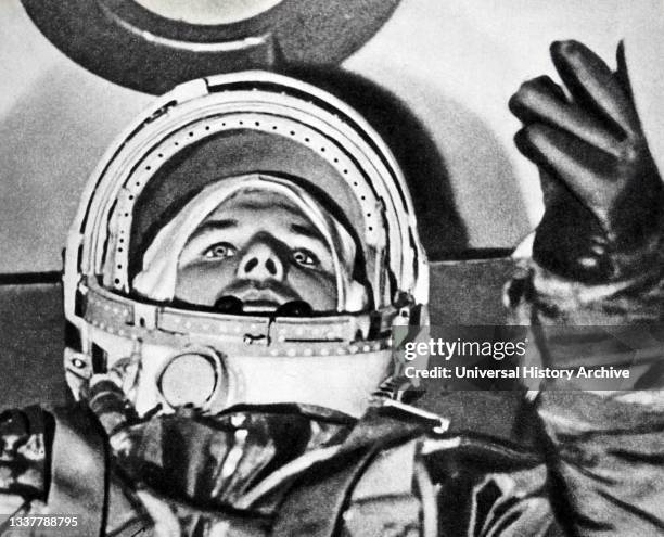 Yuri Gagarin was the first cosmonaut in history. 1961.