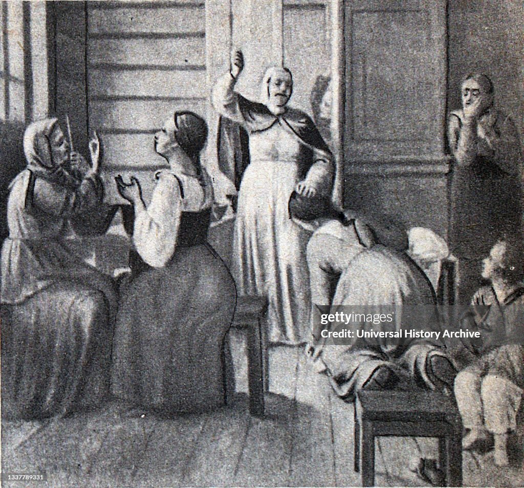 Corporal punishment of girls in a Russian school.