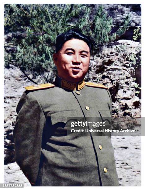 Kim Il Sung leader of North Korea 1950.