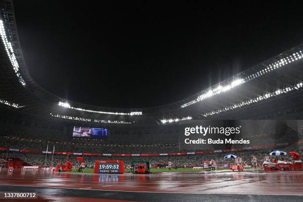 General view during the athletics competition on day 9 of the Tokyo 2020 Paralympic Games at Olympic Stadium on September 02, 2021 in Tokyo, Japan.