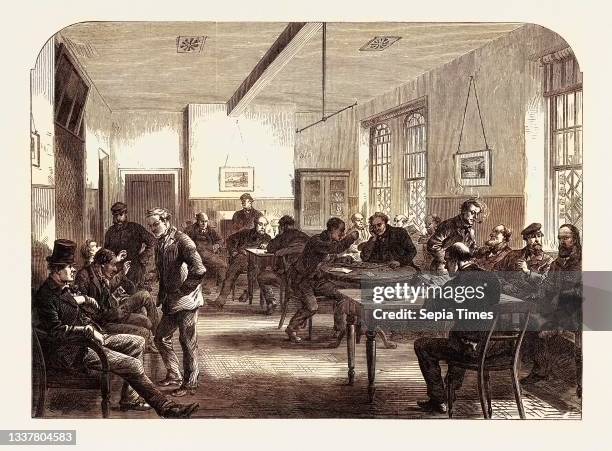 The Broadmoor Criminal Lunatic Asylum: Day-Room for Male Patients UK 1867.