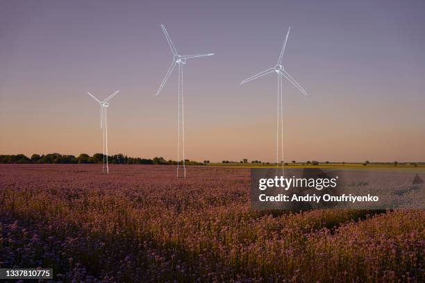 planning wind turbines - best photo stock-fotos und bilder