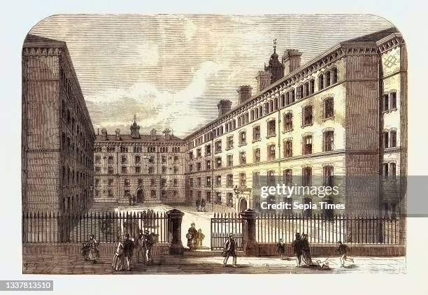 Peabody Square Westminster for the Dwellings of the Poor London UK 1869.