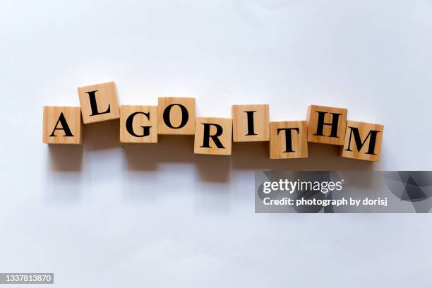 Algorithm Word Image Algorithm Chart Foto e immagini stock - Getty Images