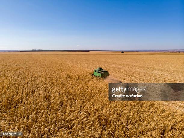 トウモロコシコンバインハーベスタ - images of corn harvest ストックフォトと画像