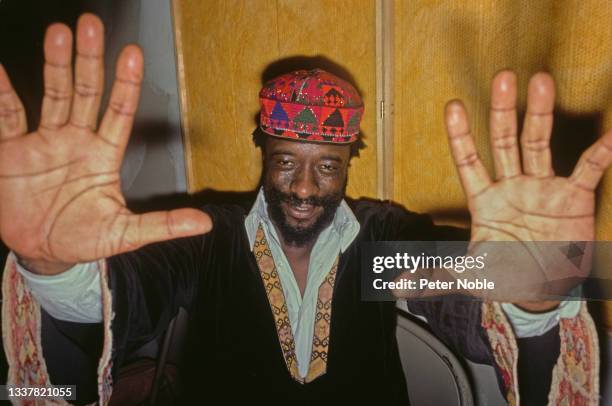 American jazz, free funk and blues guitarist and singer James Blood Ulmer, photoshoot, New York City, US, December 1982.