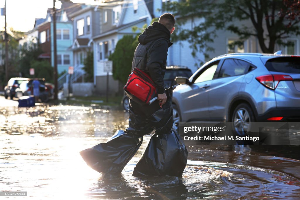 Remnants Of Hurricane Ida Move Through Northeast Causing Widespread Flooding