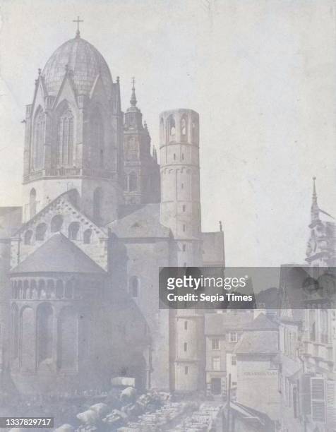 [Cathedral at Mainz], circa 1852, Salted paper print from paper negative, Photographs, Unknown .