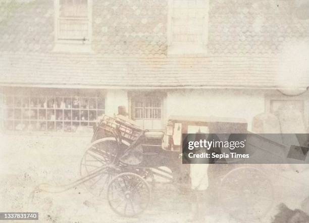 [Men By Carriage in Street], 1850s, Salted paper print from paper negative, Photographs, Unknown .
