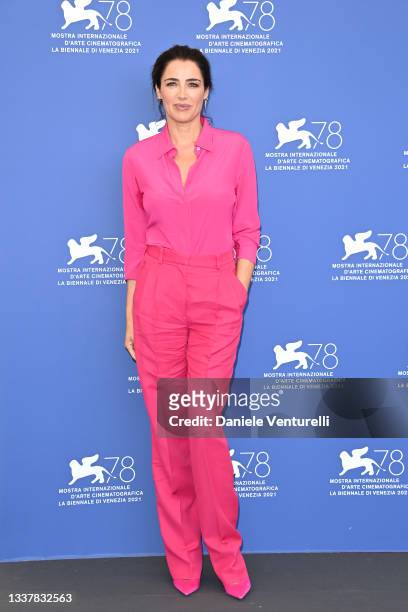 Luisa Ranieri attends the photocall of "The Hand of God" during the 78th Venice International Film Festival on September 02, 2021 in Venice, Italy.