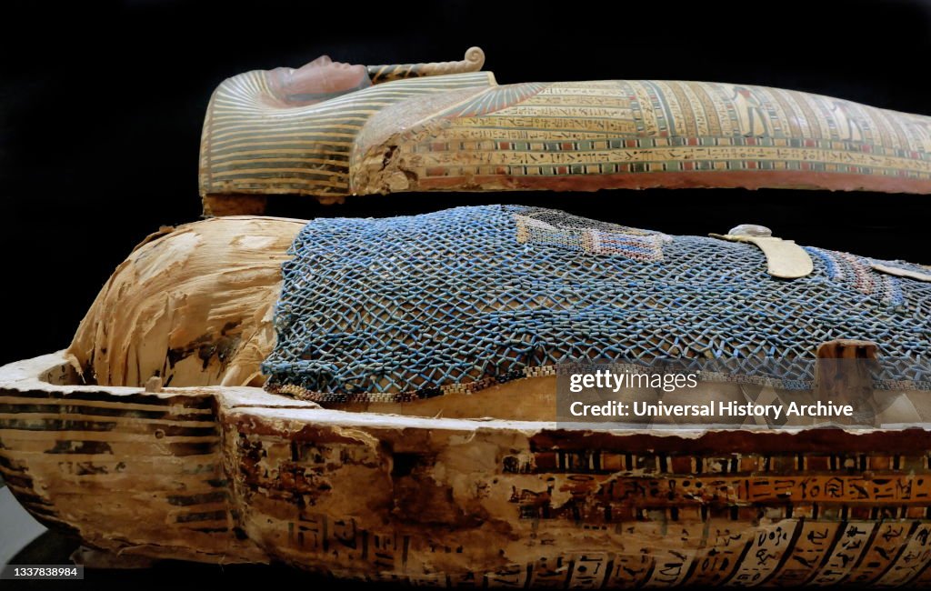 An Anthropoid Coffin containing the mummy of the priest of MONTU (NES - ???? - SHUTY)