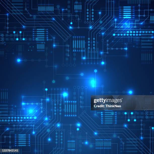 abstract technology background. circuit board - circuit board stock illustrations