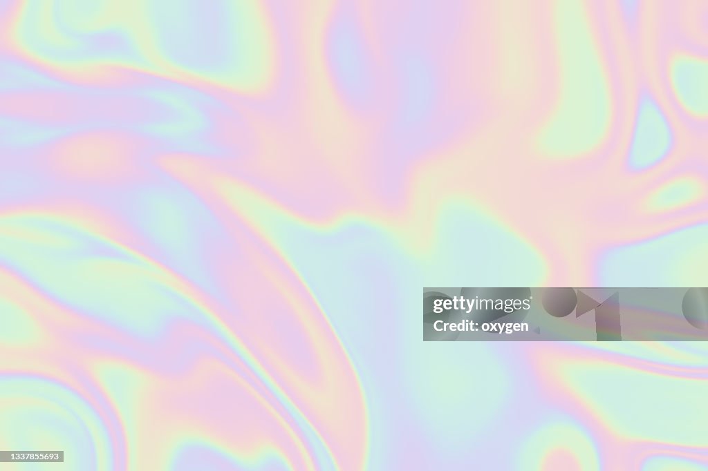 Abstract Holographic Neon Dynamic Rippled Waves Flowing Background