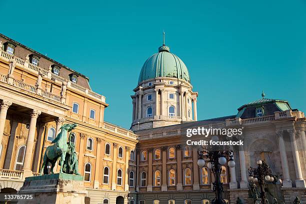 budapest - buda castle - royal palace budapest stock pictures, royalty-free photos & images