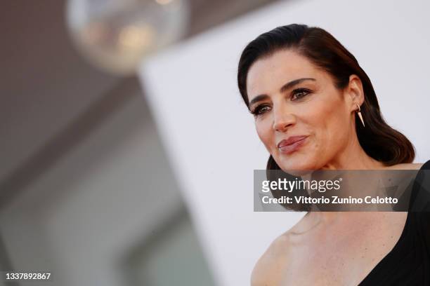 Luisa Ranieri attends the red carpet of the movie "The Hand Of God" during the 78th Venice International Film Festival on September 02, 2021 in...