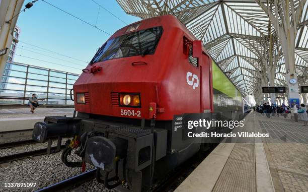 The convoy leaves at the end the departing ceremony of the "Connecting Europe Express" in Oriente train station attended by European Commissioner for...