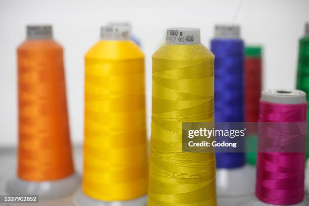 Bobbins in a tayloring workshop in Tuzla, Bosnia & Herzegovina.